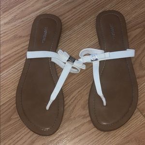 White Flip Flop Sandals
